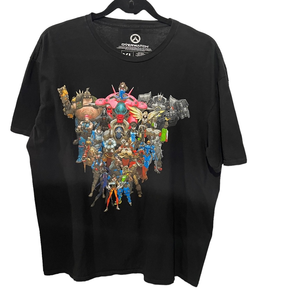 Overwatch Lootwear Exclusive Anniversary Double Sided Graphics Gamer Black XL